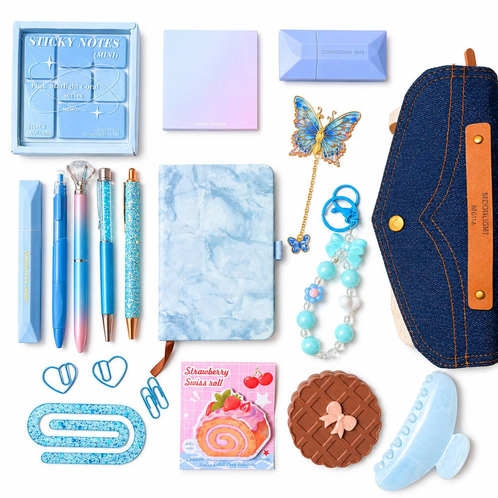 Blue Aesthetic Stationery Gift Set