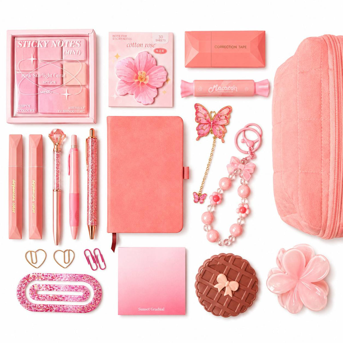 Blush Pink Aesthetic Stationery Gift Set