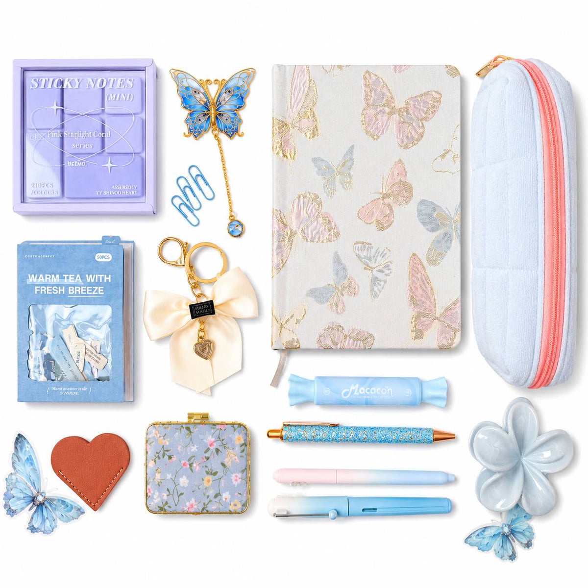 Blue Butterfly Stationery Gift Set