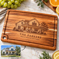 Personalized First Home Cutting Board – Custom Housewarming Gift