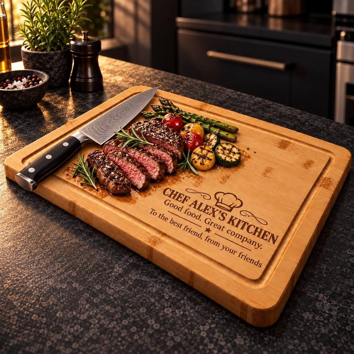 Personalized Cutting Board for a Friend Who Loves Cooking