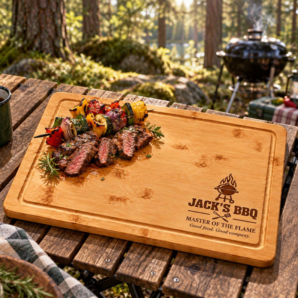 Personalized BBQ Cutting Board for Grill Master