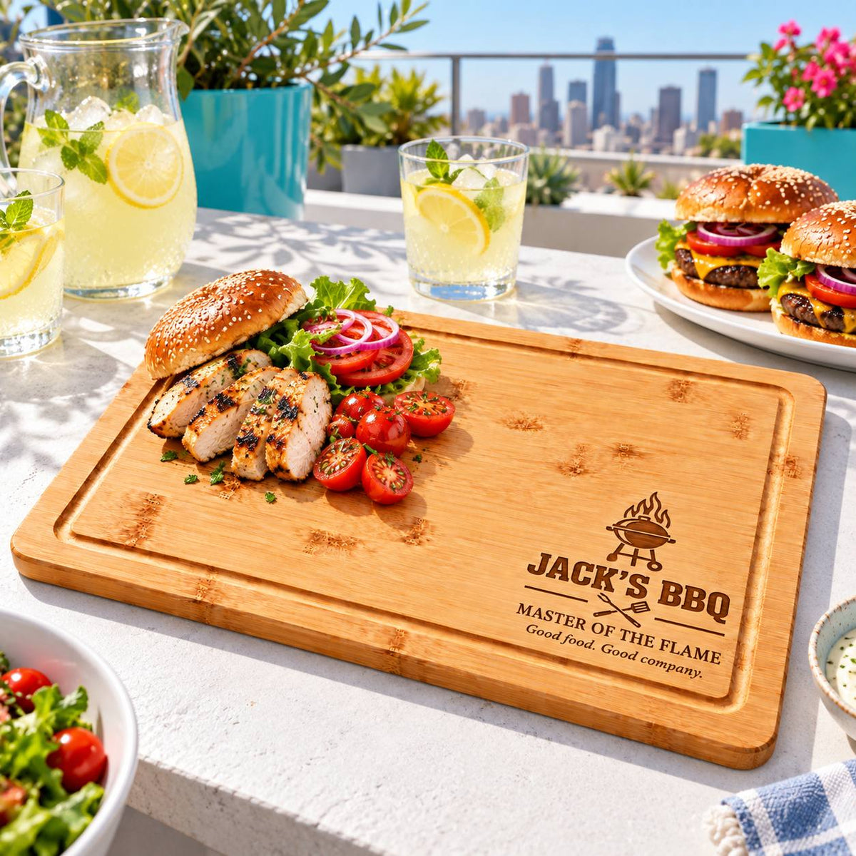 Personalized BBQ Cutting Board for Grill Master