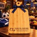 Personalized Bamboo Cutting Board for Coach – Thank You Gift from the Team