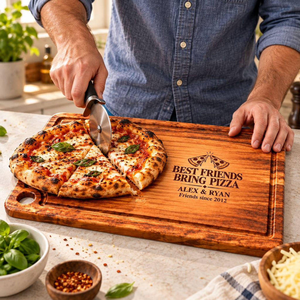 Personalized Best Friends Cutting Board – Custom Friendship Gift