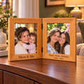 Personalized Mother’s Day Double Photo Frame – Then &Now Gift for Mom