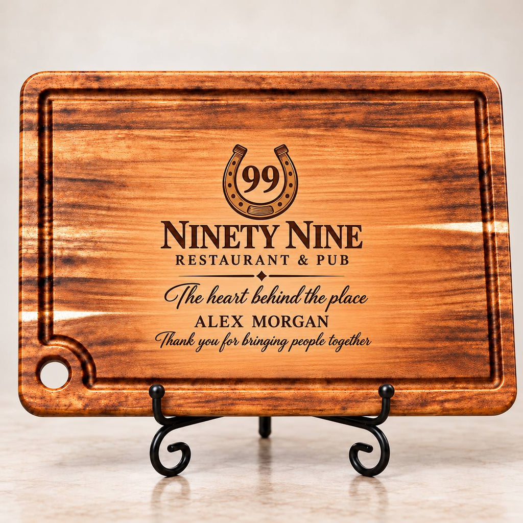 Personalized Ninety Nine Pub Cutting Board – Custom Gift for a Restaurant OwnerPersonalized Ninety Nine Pub Cutting Board – Custom Gift for a Restaurant Owner