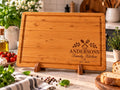 Personalized Family Kitchen Cutting Board – Custom Engraved Housewarming Gift