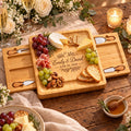Personalized Wedding Cheese Board Set – Custom Engraved Wedding Gift for Couples
