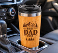Personalized Best Dad Ever Bamboo Tumbler – 15 oz Engraved Gift for Dad