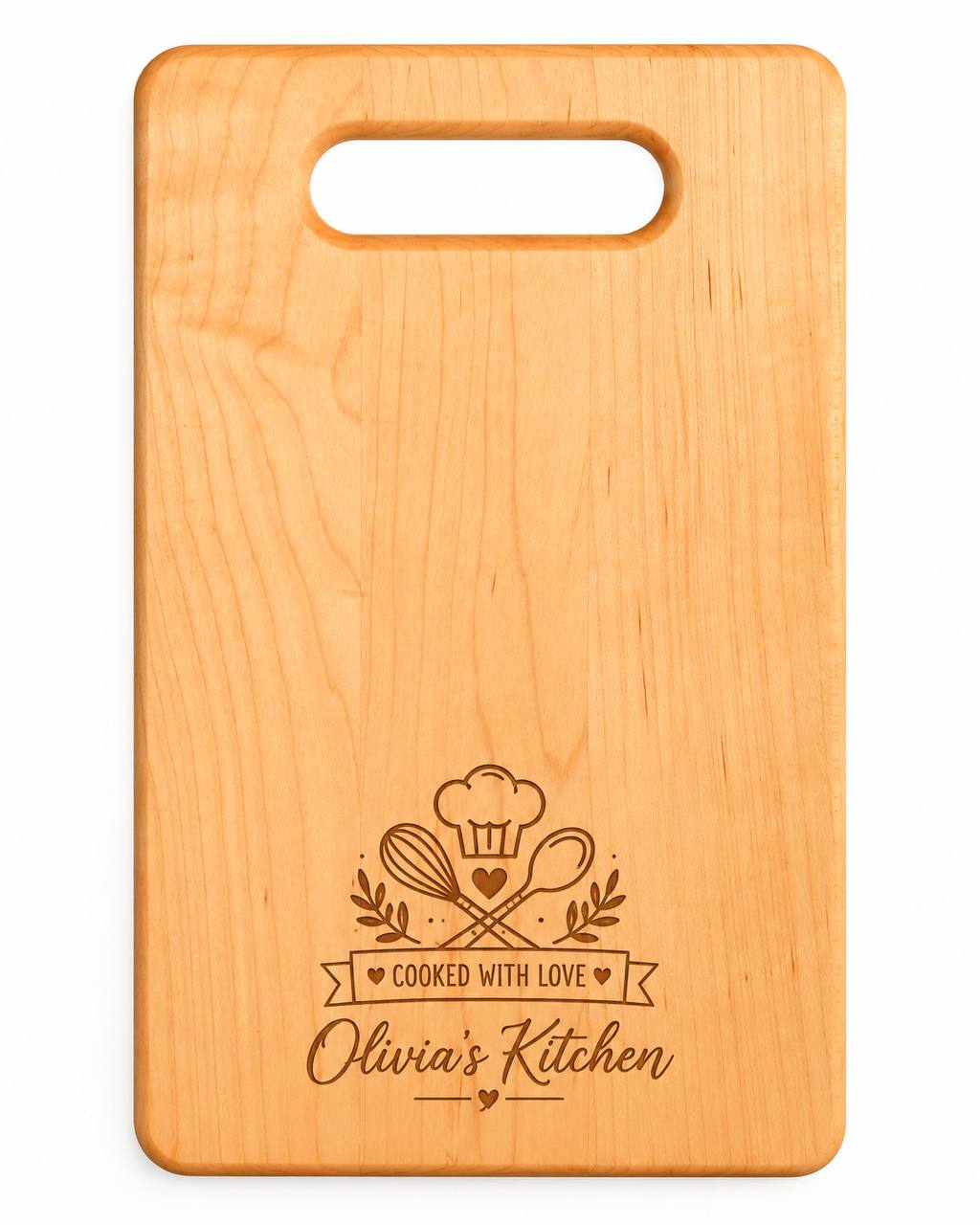 Personalized Maple Cutting Board – Custom Engraved Gift for Cooking Lovers