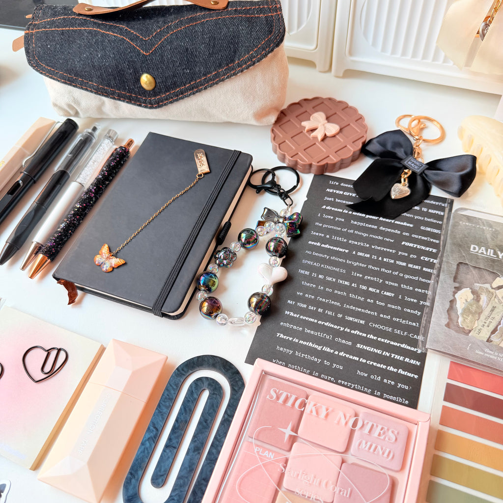 Bi-black stationery set 🖤