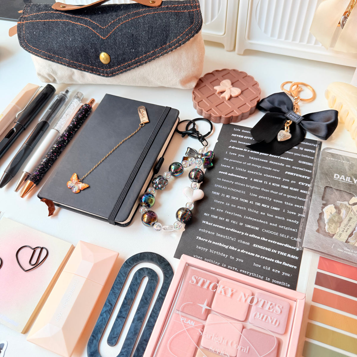 Bi-black stationery set 🖤