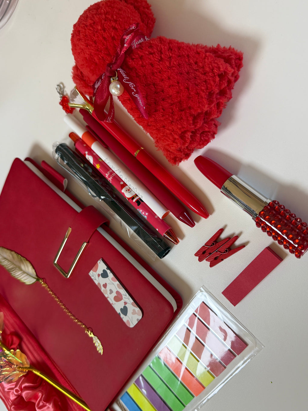Premium bookish bundle “Red elegant set”