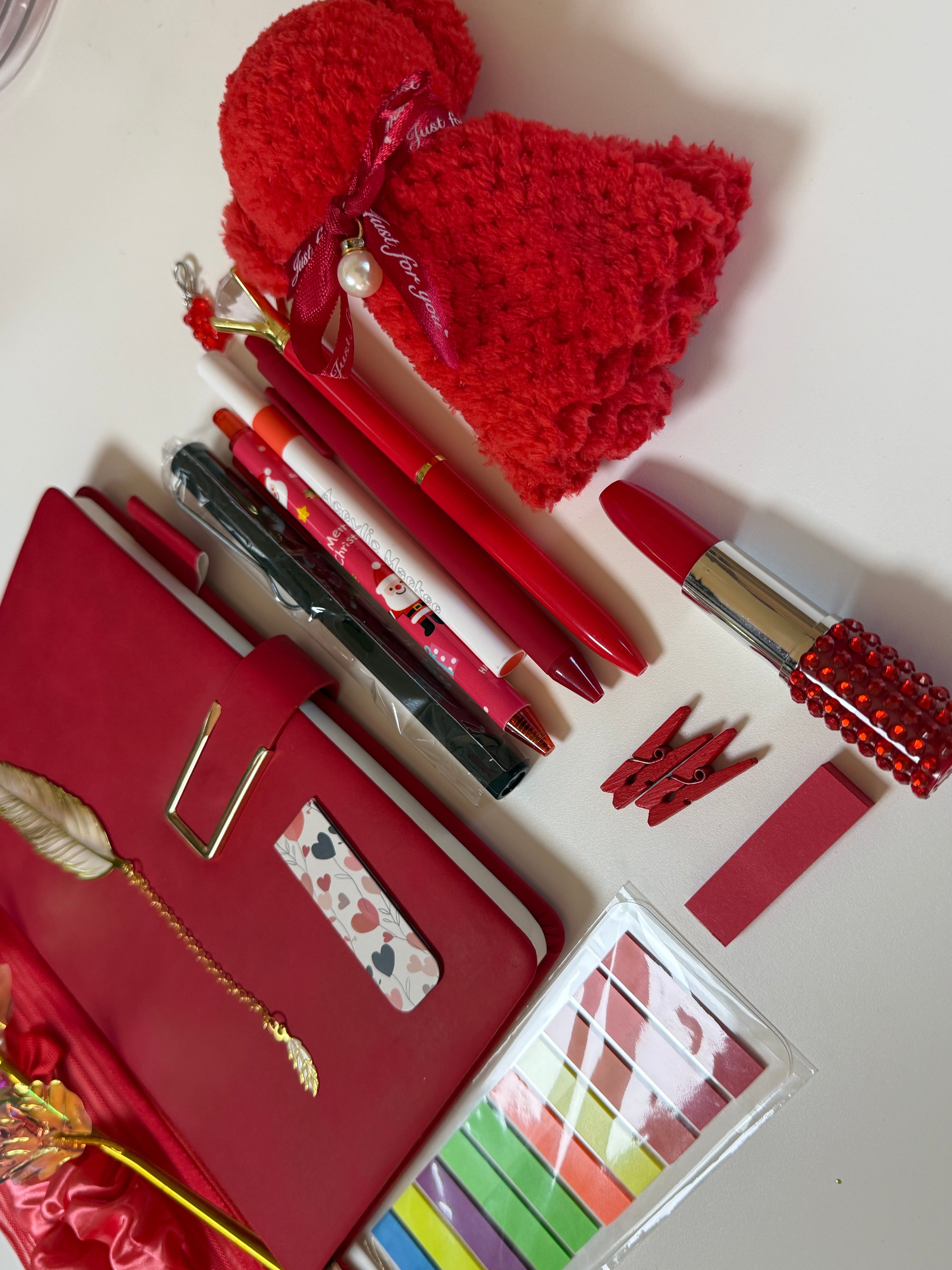 Premium bookish bundle “Red elegant set”
