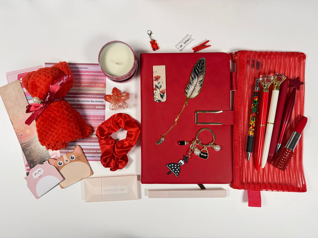 Red set - bookish bundle on Valentine’s Day , Woman’s Day