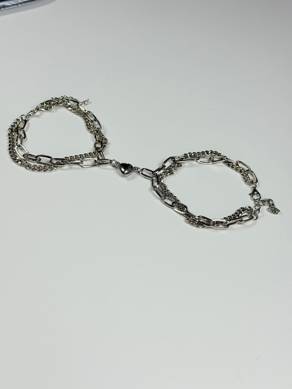 Silver magnetic bracelet