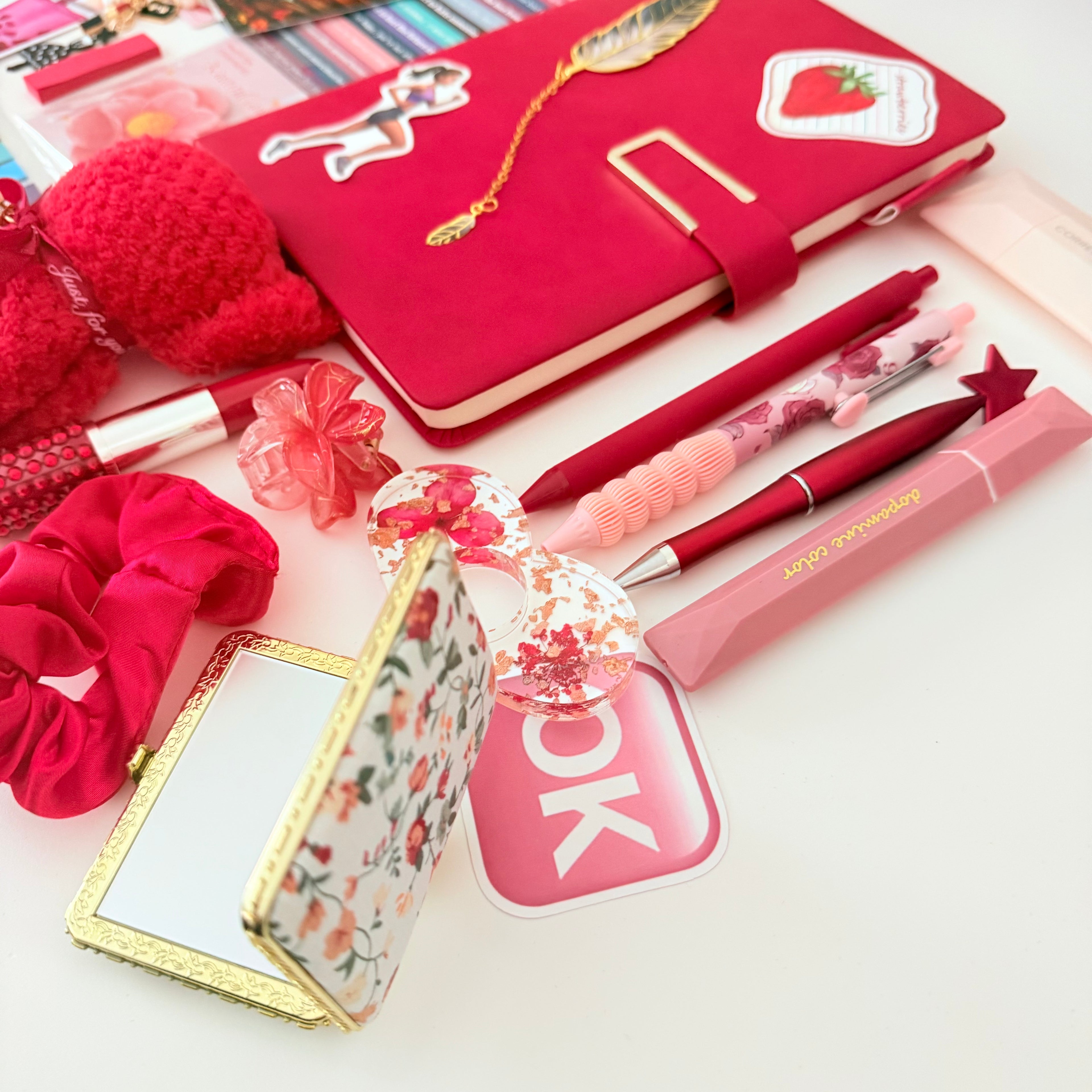 Premium bookish bundle “Red elegant set”